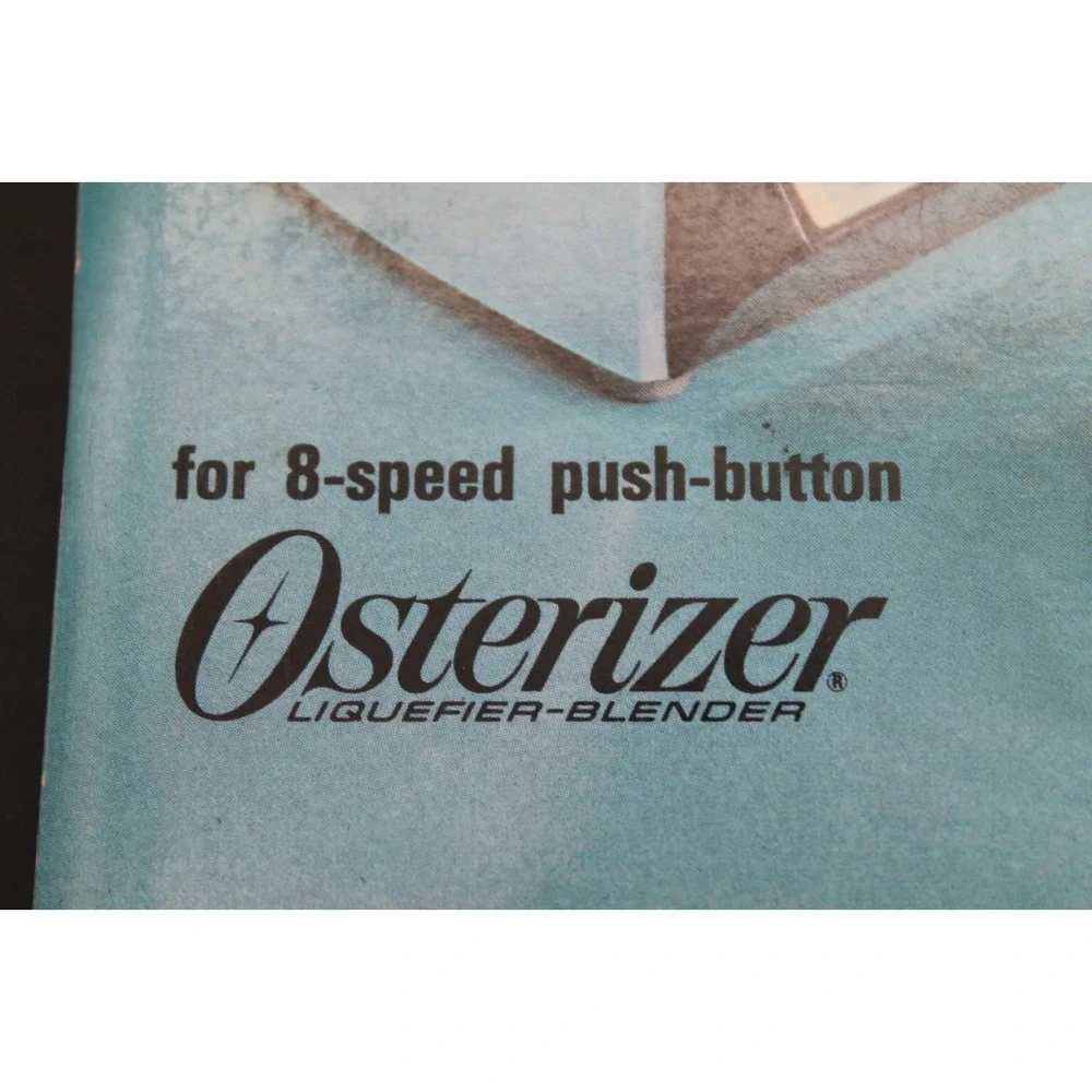 OSTERIZER Spin Cookery Blender Cook Book 1967 Vintage Recipe Book 63692